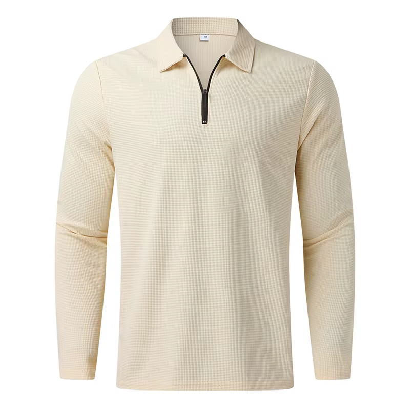 Polo d'été à manches longues pour hommes