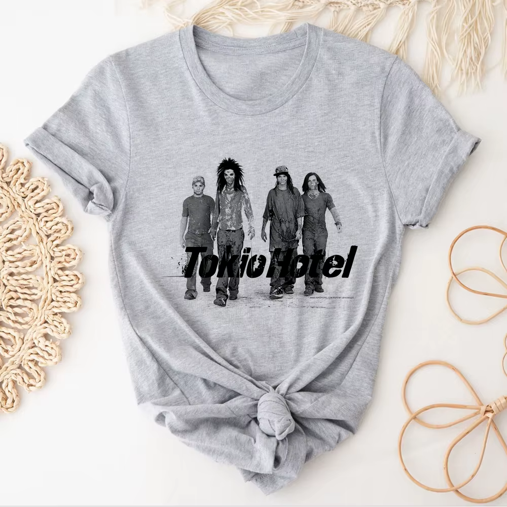 Tokio Hotel t-shirts femmes modèle japonais imprimé design t-shirts fille harajuku streetwear manga vêtements