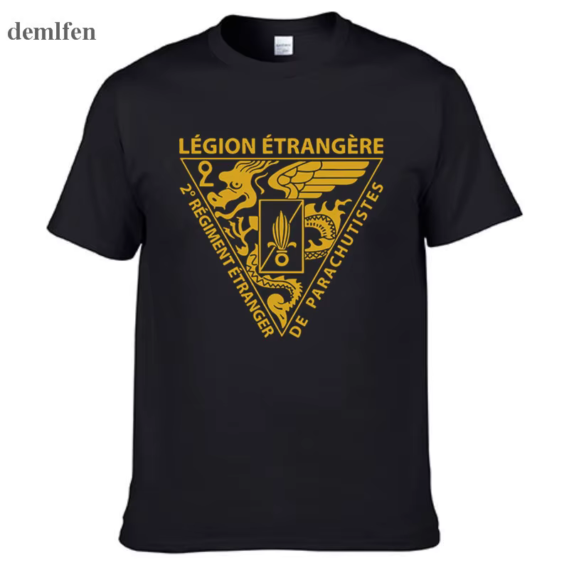 Nouvelle Légion étrangère française Forces spéciales armée de la guerre mondiale T-shirt Homme Camisetas hommes coton