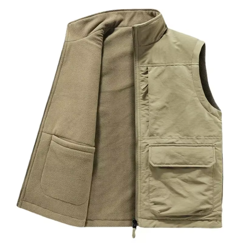Veste en fibre réversible pour homme