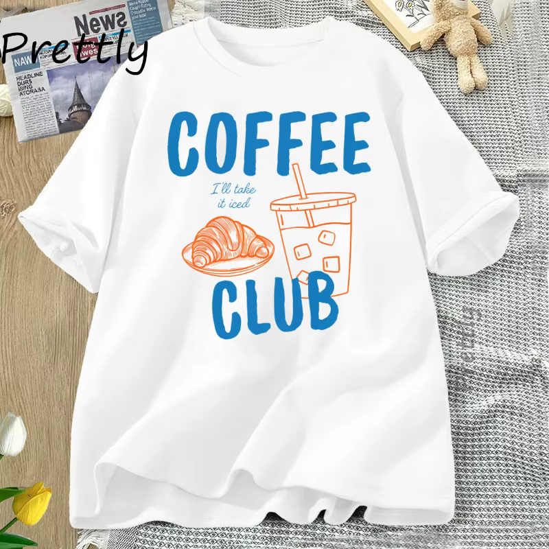 T-shirt femme glacé café Club