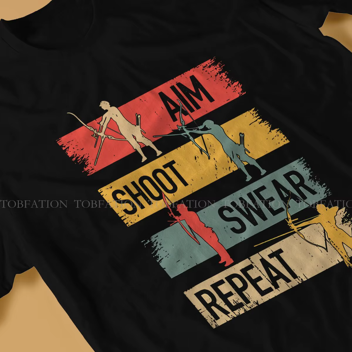 T-shirt à col rond en tissu pour homme