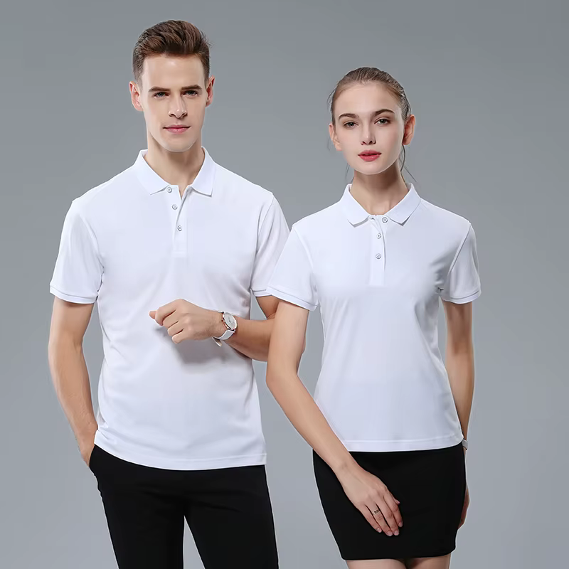 Polo personnalisé en soie glacée pour hommes et femmes