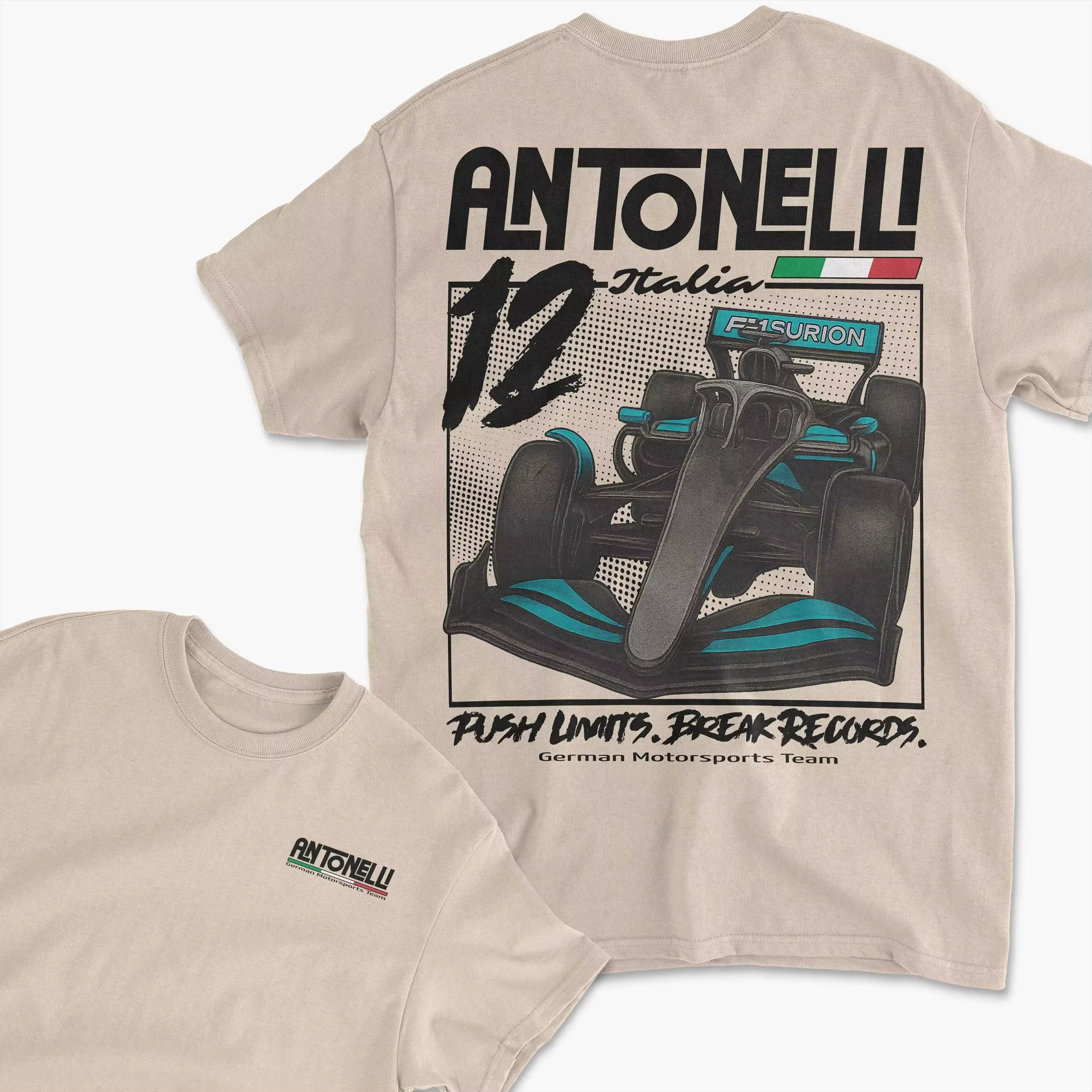 T-shirt unisexe 100% coton du champion du Grand Prix Kimi Antonelli