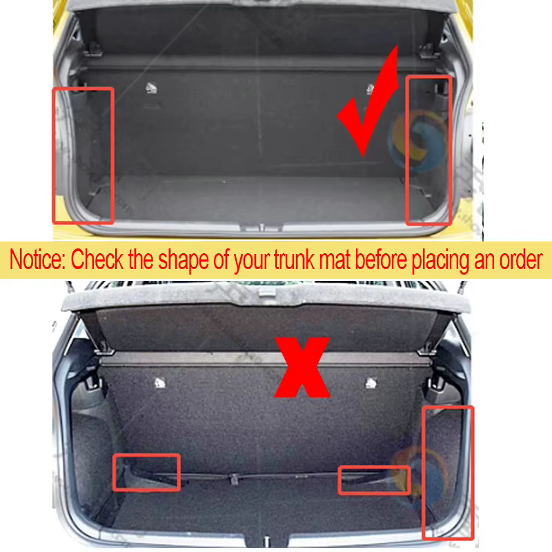 Tapis de chargement pour coffre de voiture, pour Volkswagen VW Polo MK6 2018 ~ 2023 2019 2021 2023, accessoires de sol à hayon, plateau de coffre arrière
