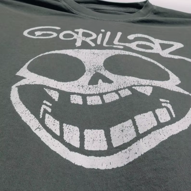 T-shirt à manches courtes imprimé Gorillaz – Style alternative