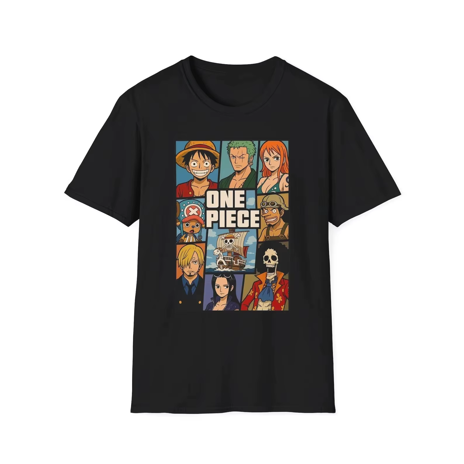 T-shirt One Piece Luffy pour Hommes et Femmes