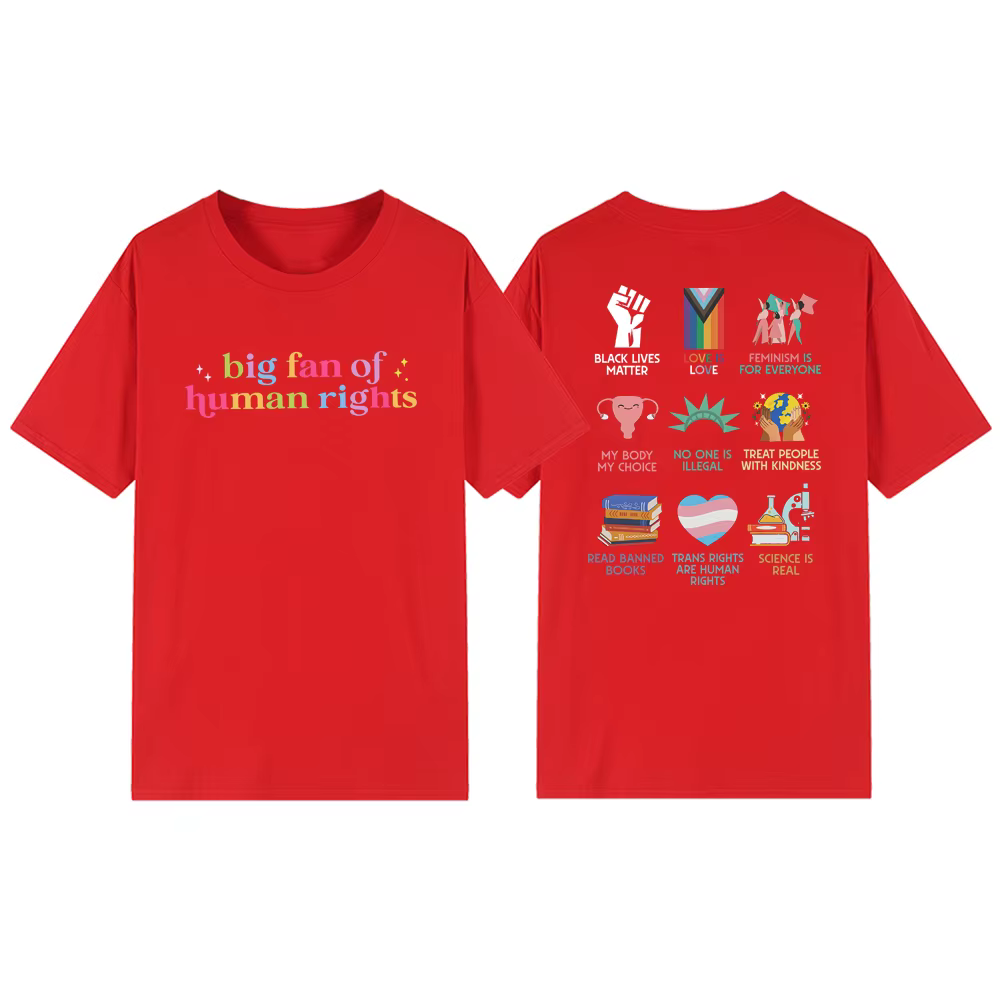 T-shirt « Grand fan des droits humains »