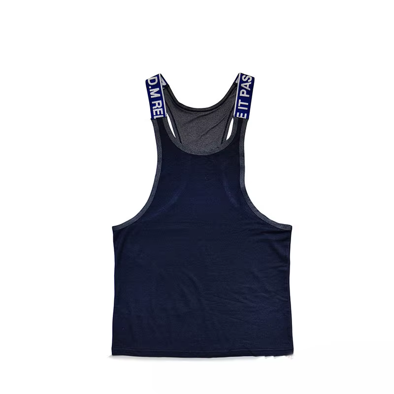 Chemise de fitness à bretelles pour hommes, haut de gym, chemise de musculation à la maison, vêtements décontractés