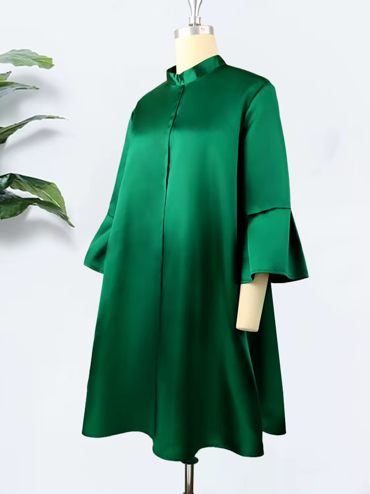 Robe ample à manches trois quarts pour femmes
