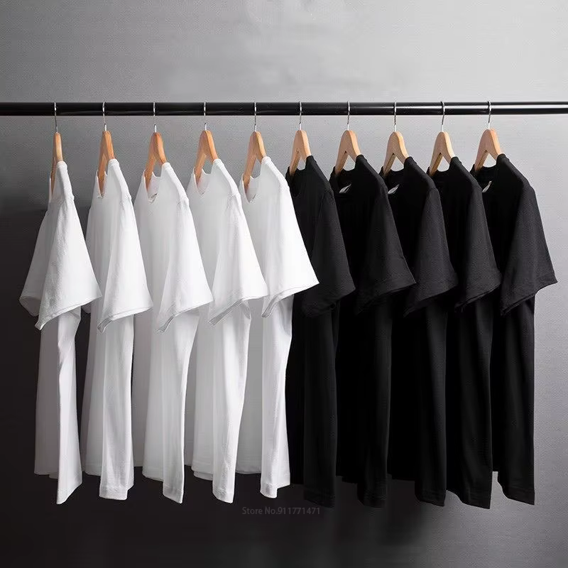 Nouveau t-shirt hauts noirs pour hommes Design
