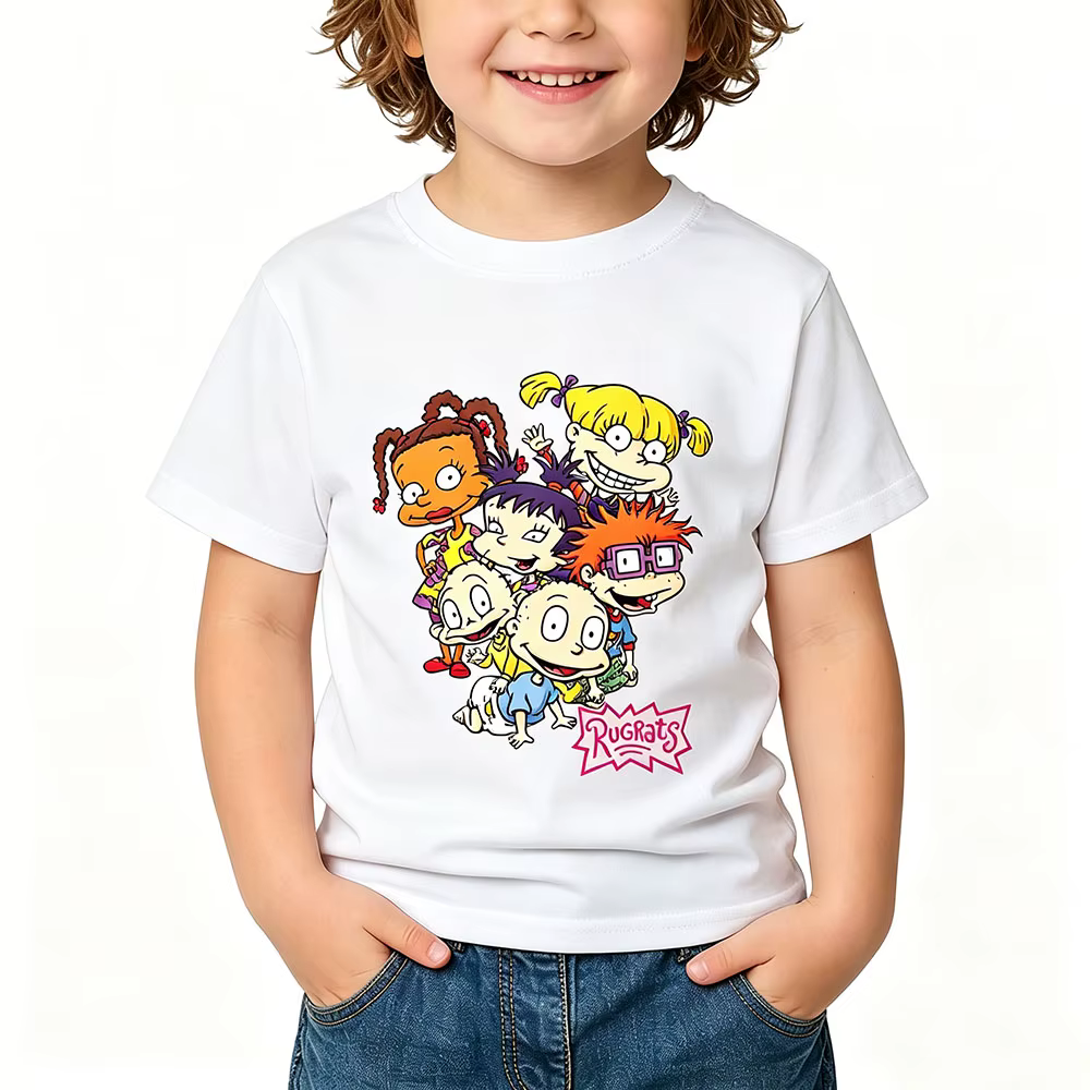T-shirt pour enfants Rugrats 100% coton imprimé dessin animé
