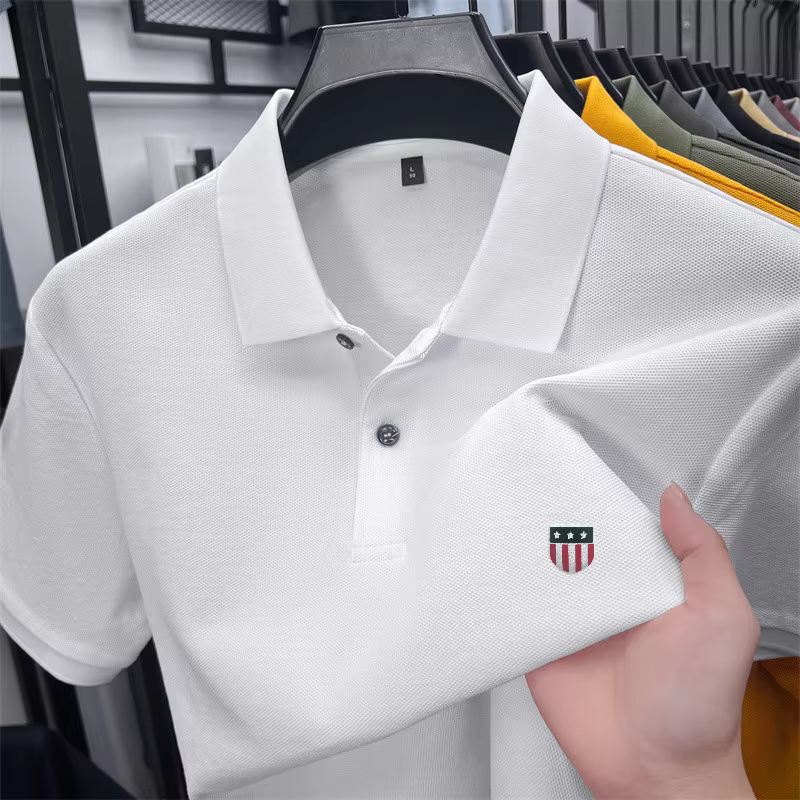 Polo homme de luxe en coton 100% pour l'été