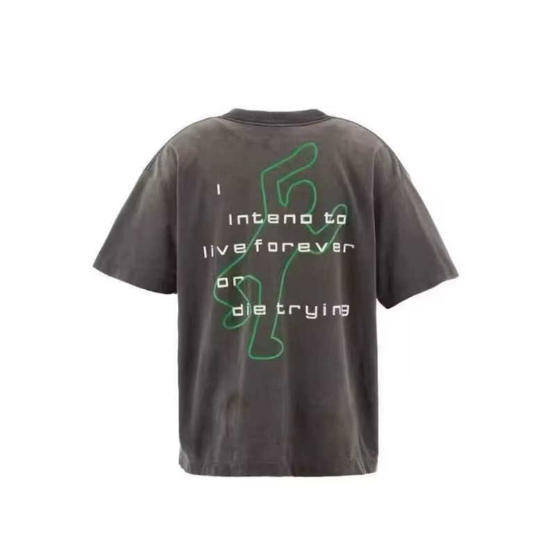 Streetwear Vintage SAINT t-shirt hommes femme meilleure qualité col rond décontracté printemps été coton nouveau lavé à