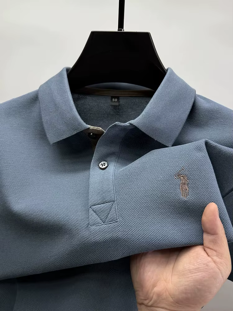 Marque haut de gamme 100% coton manches courtes polo shirt hommes été mode Designer nouveau poney broderie Casual t