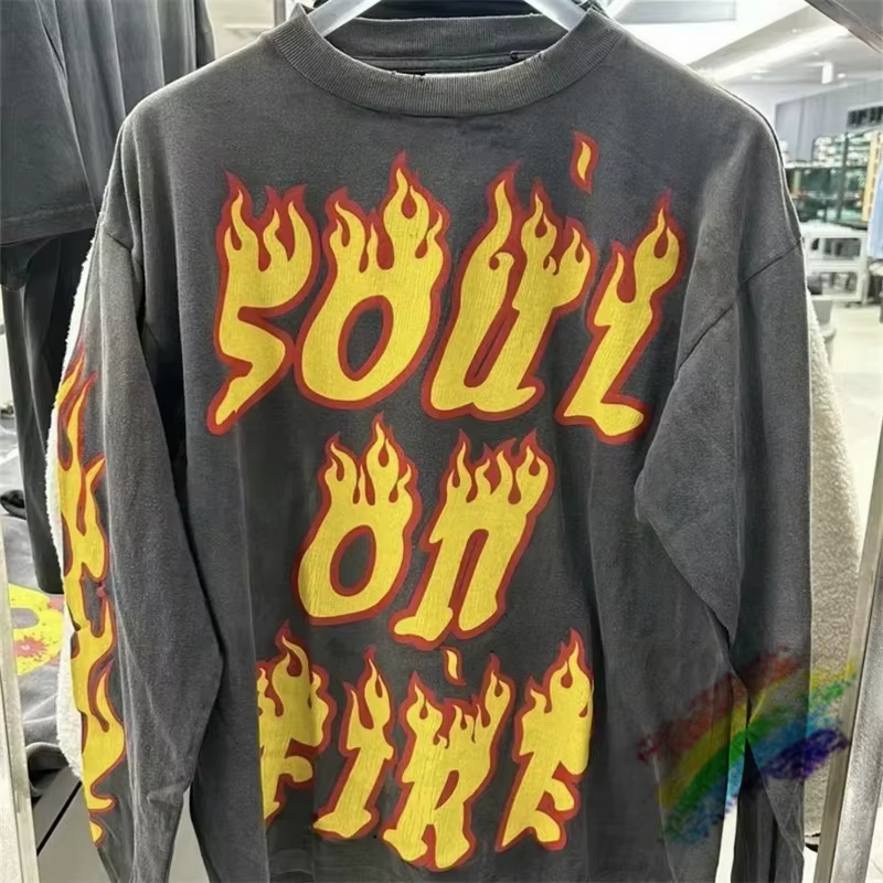 T-shirt manches longues Soul on Fire pour homme et femme
