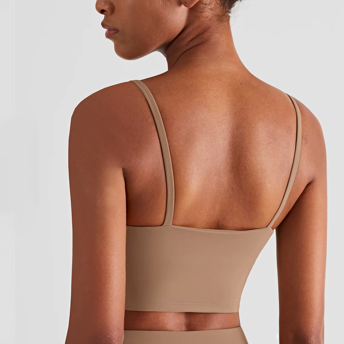 Bretelles débardeurs de Yoga pour Fitness sensation nue soutien-gorge de Sport gilet de gymnastique femmes Camisole