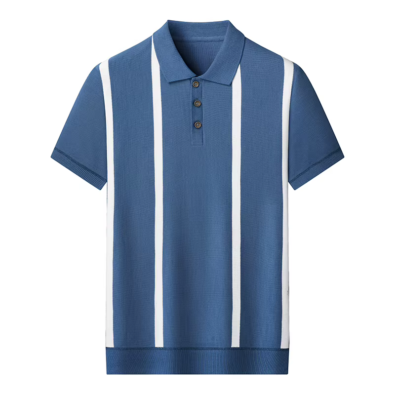 Chemises polo en tricot pour hommes