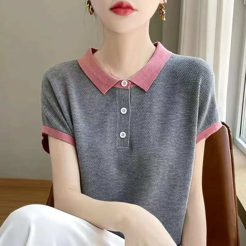 T-shirt femme 2025 été mode réduction de l'âge dame