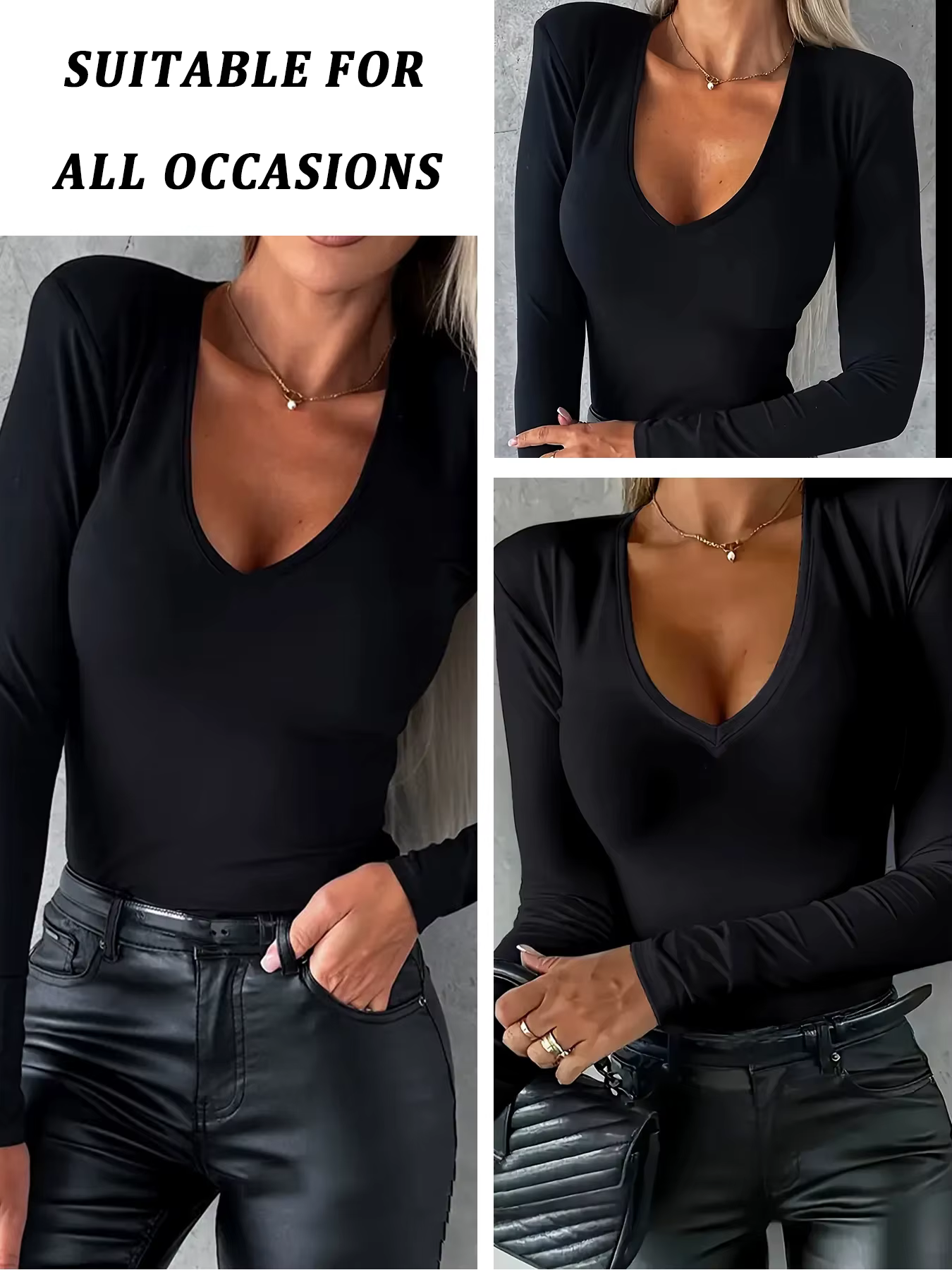 T-shirt à manches longues pour femme.