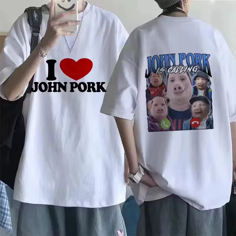 T-shirt Amusant « John Pork Appelle