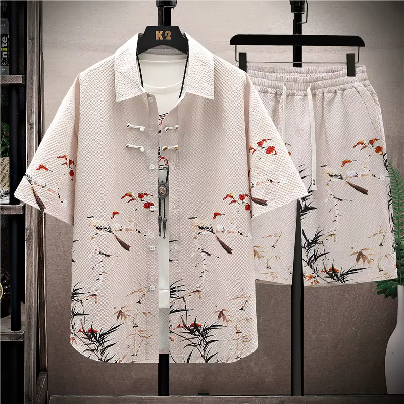 Chemises + Objectifs 2024 nouveau style été mode Sportedly hommes ensembles décontractés