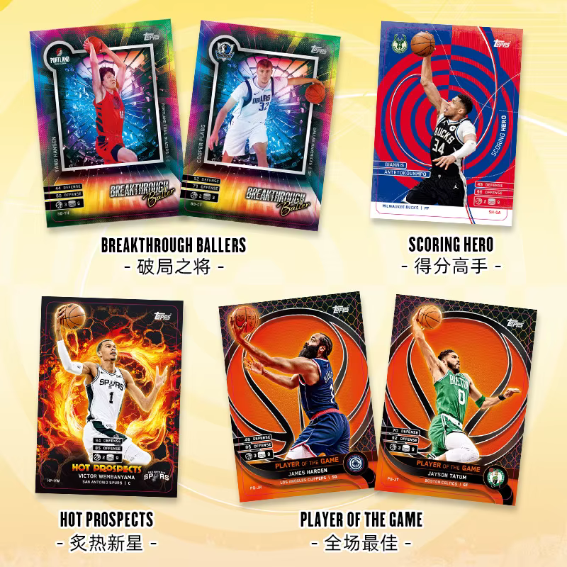 TOPPS Authentique 2025 NBA Star MATCH ATTAX Jeu de Cartes à Collectionner de Basketball, Pack Énergie de Combat, Cartes de Collection