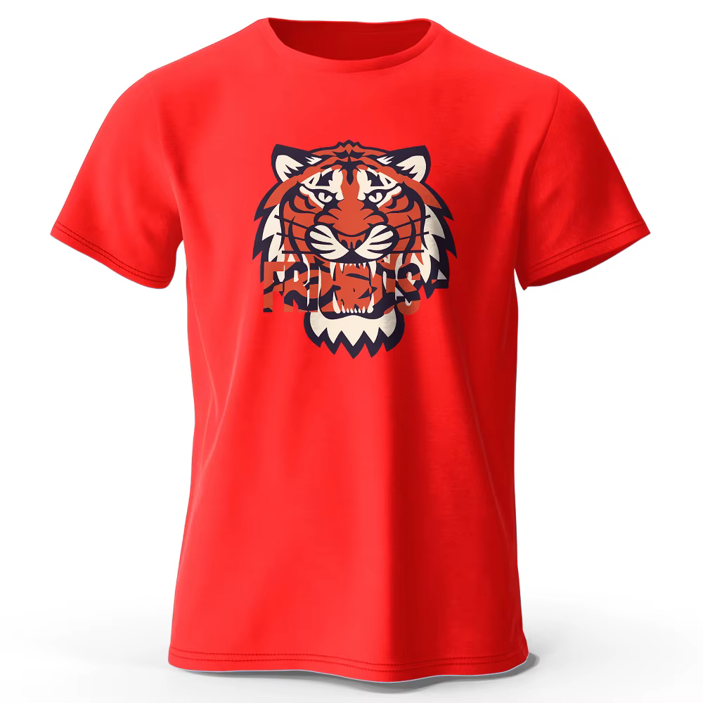 T-shirt imprimé tigre pour hommes et femmes