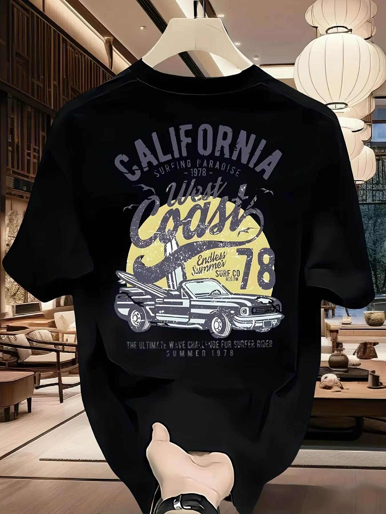 T-shirt graphique élégant pour homme — 100 % coton pur | Polyvalent