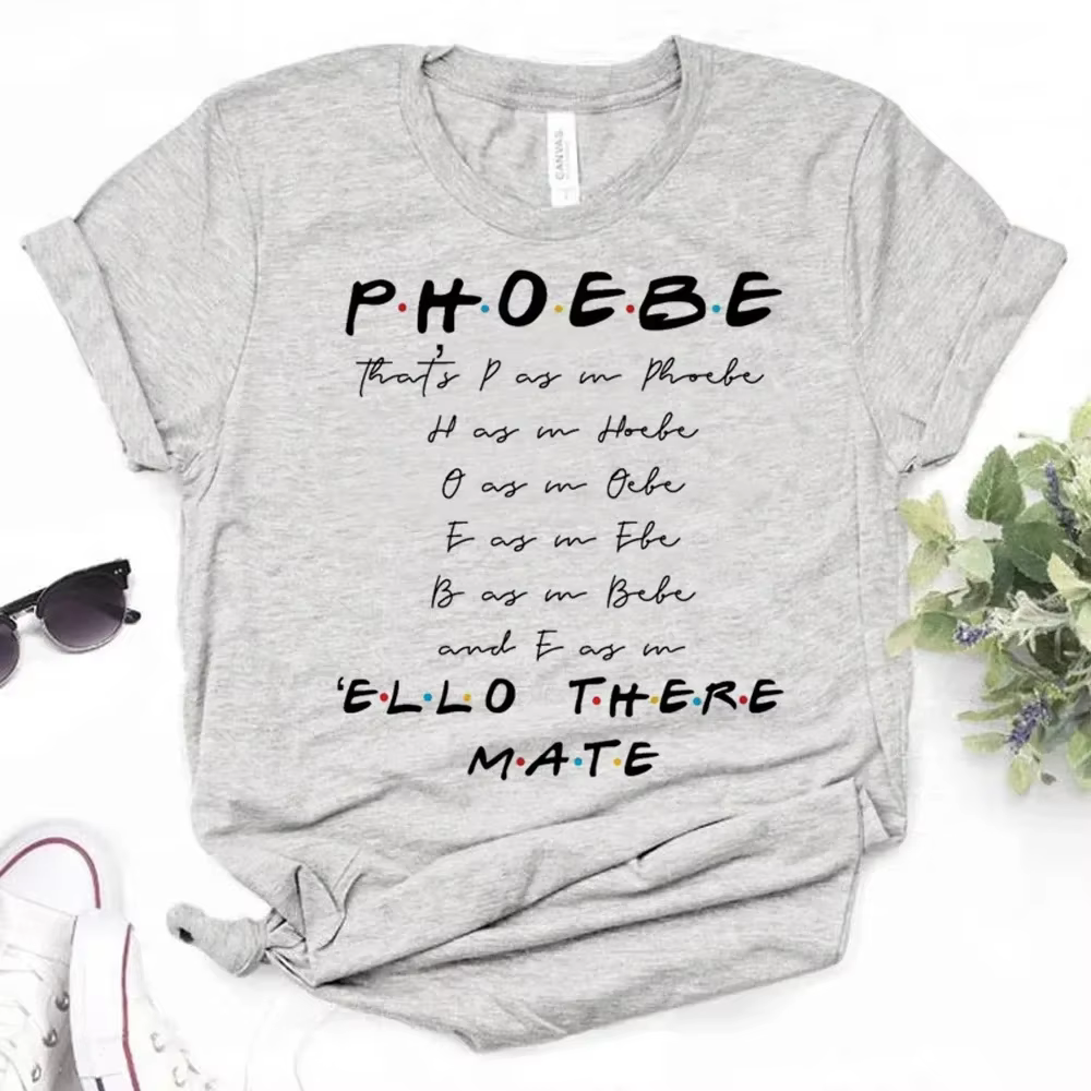 T-shirts fille Designer Streetwear vêtements japonais amis Chandler