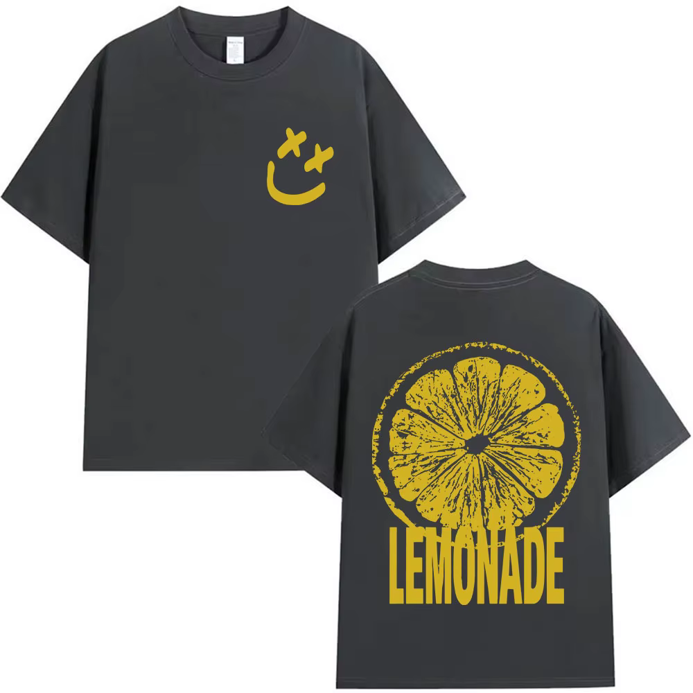 Louis Tomlinson limonade Tour 2025 impression T-shirt hommes femmes Harajuku mode Vintage T-shirts décontracté coton à