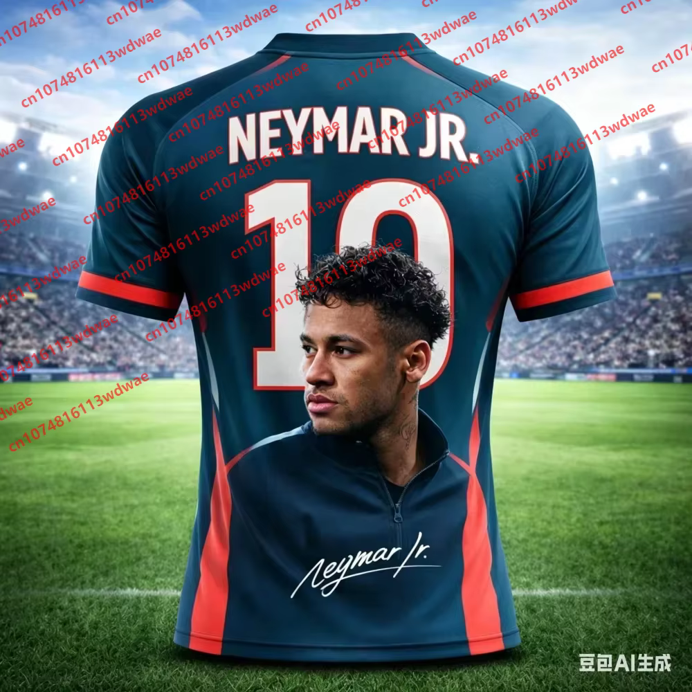 T-shirt de football Neymar respirant et à séchage rapide