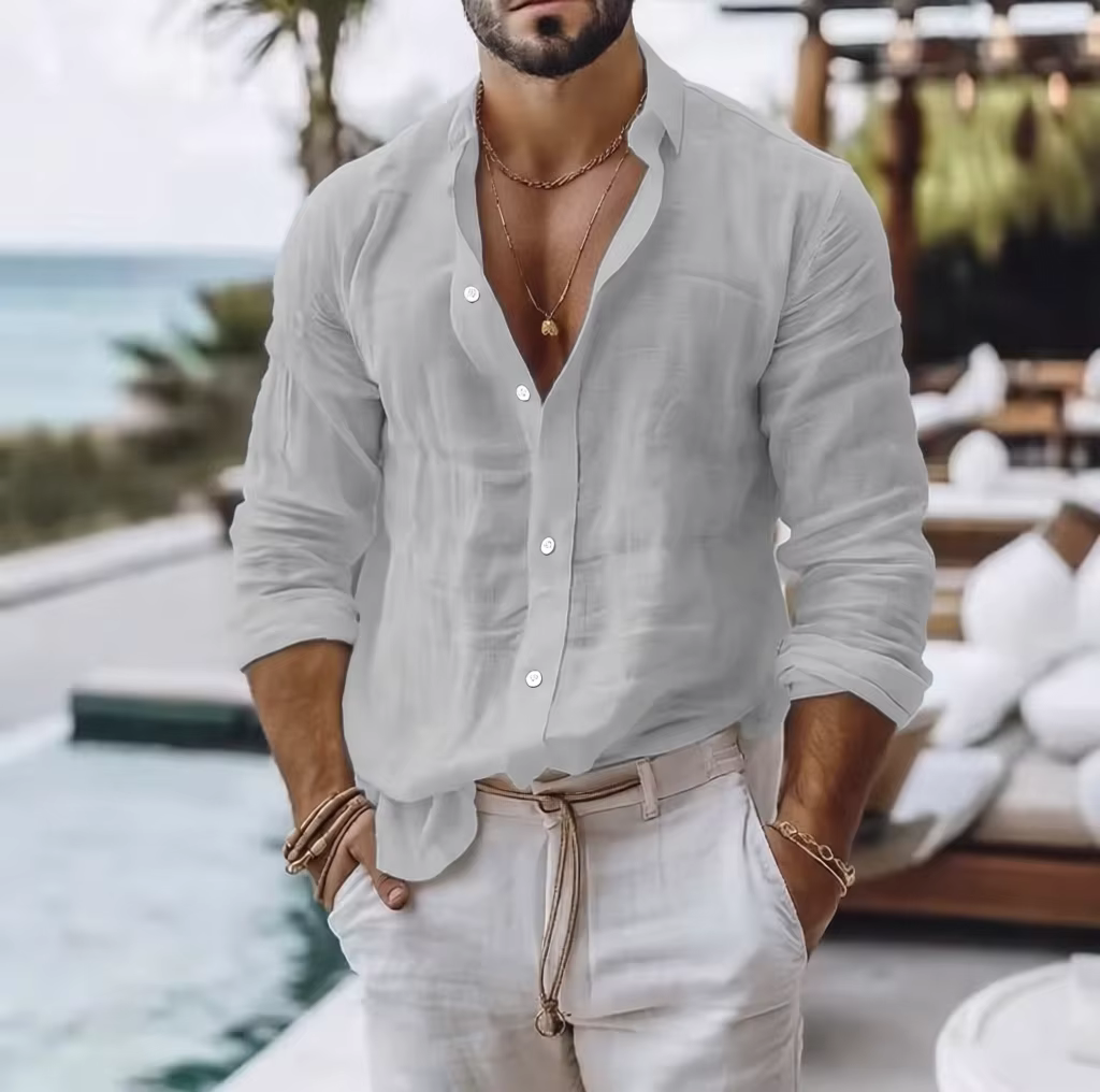 Chemise en coton pour hommes