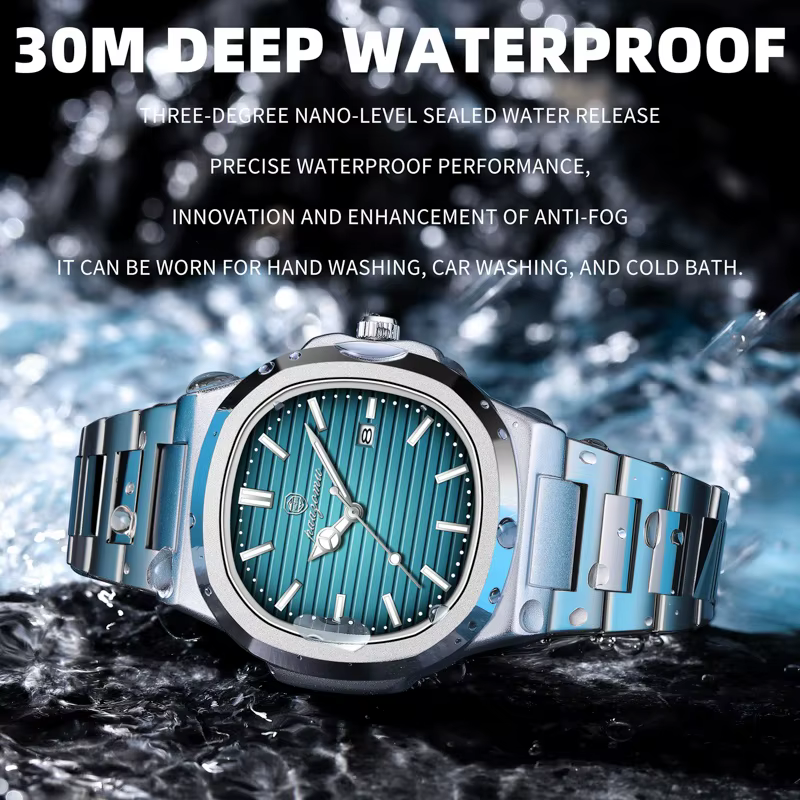 2025 Top marque de luxe mode plongeur montre hommes 30ATM étanche Date horloge Sport montres