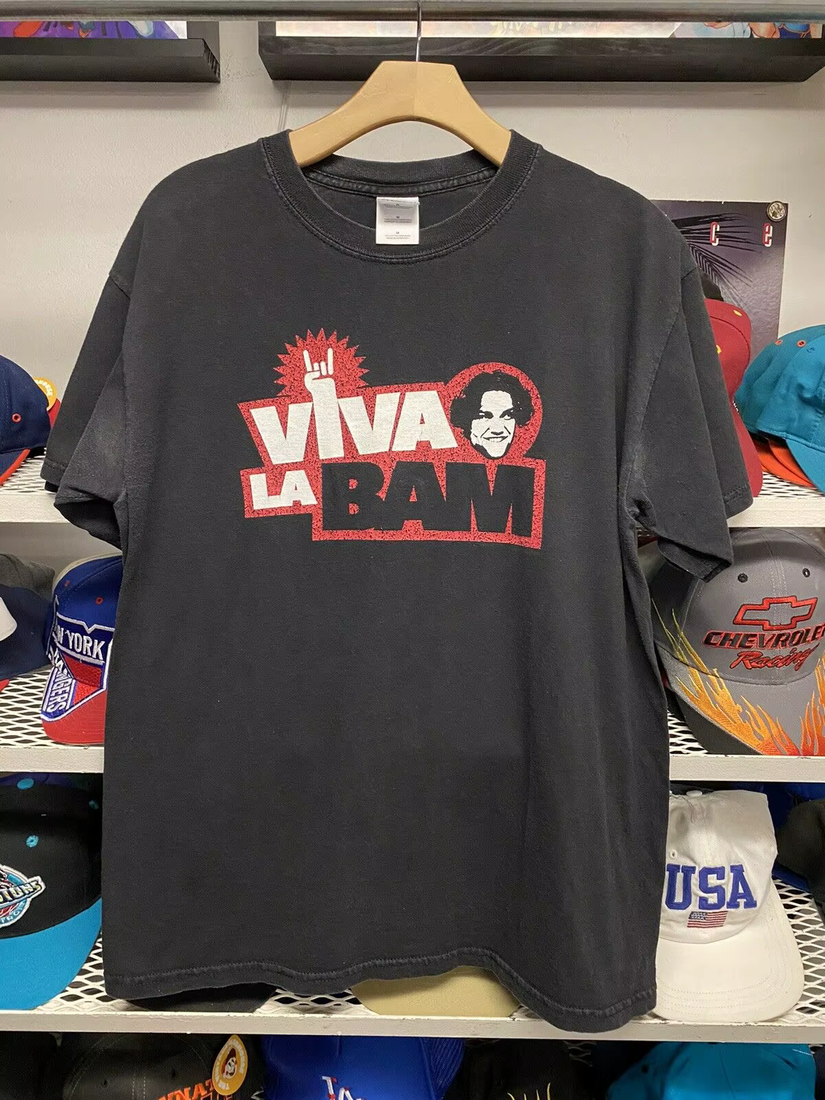 vintage 2004 Viva La Bam Jackass Bam Margera T-Shirt Sz Moyen