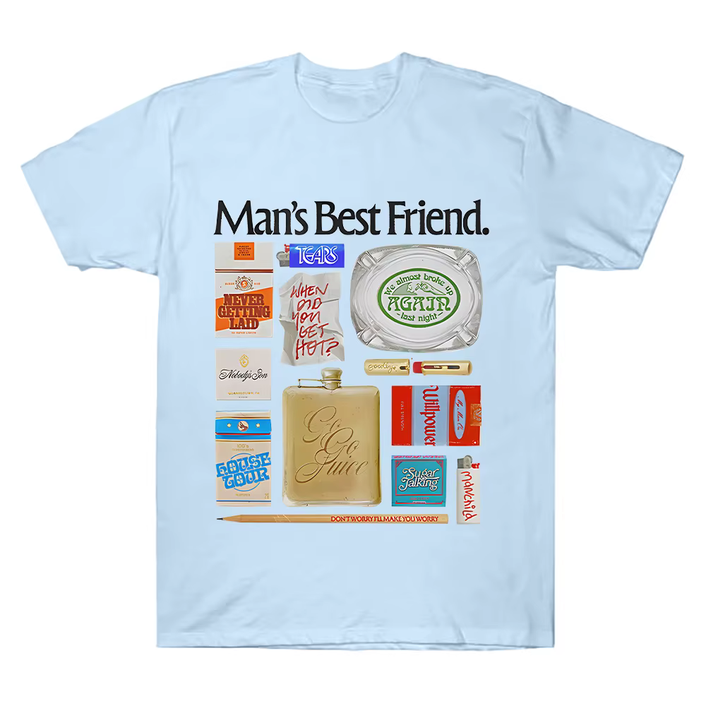 Sabrina charpentier homme meilleur ami objet T-Shirt été femmes T-shirts surdimensionné Y2k manches courtes couverture en coton vêtements unisexes