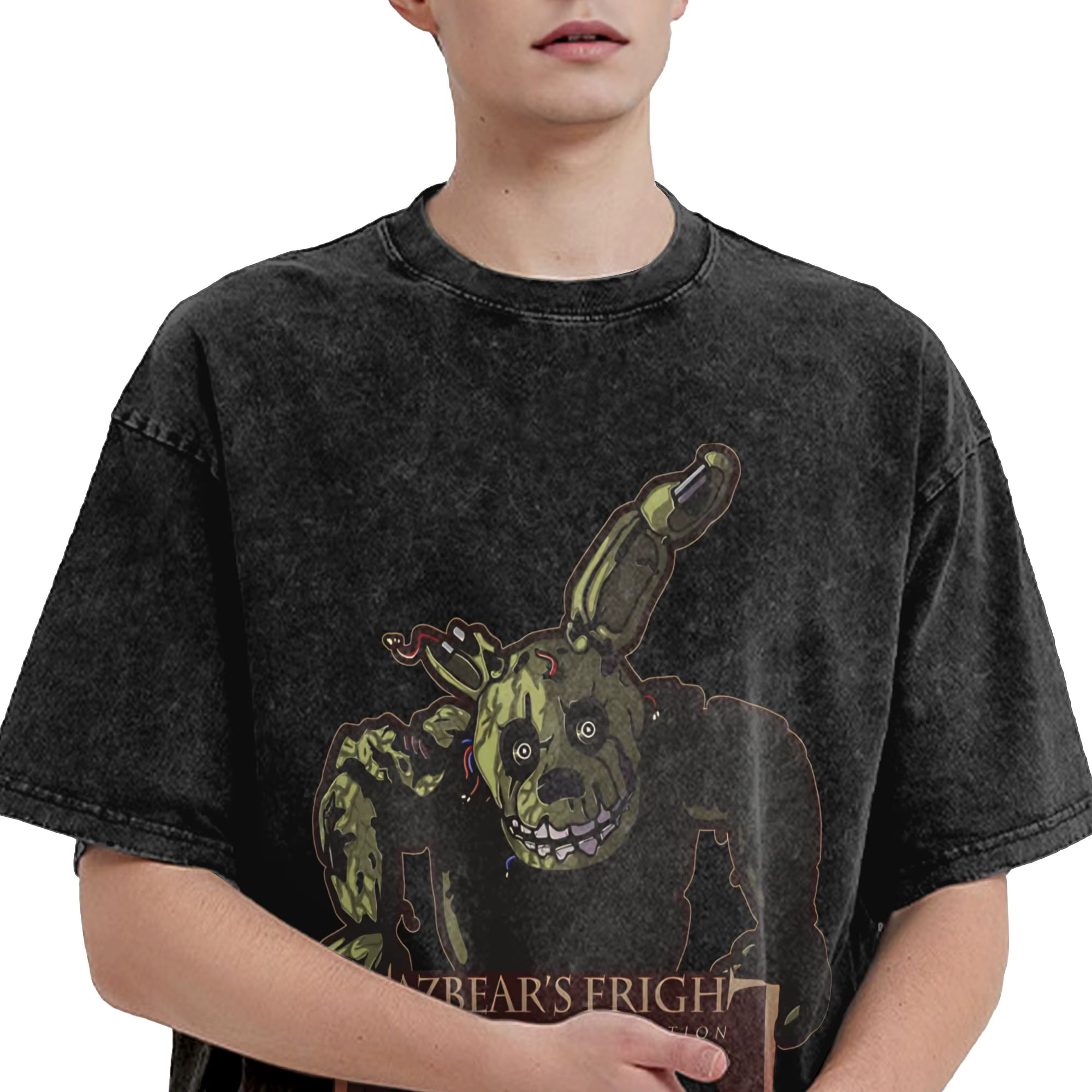 Incroyable Springtrap Fazbear's Fright l'attraction d'horreur T-Shirts hommes coton