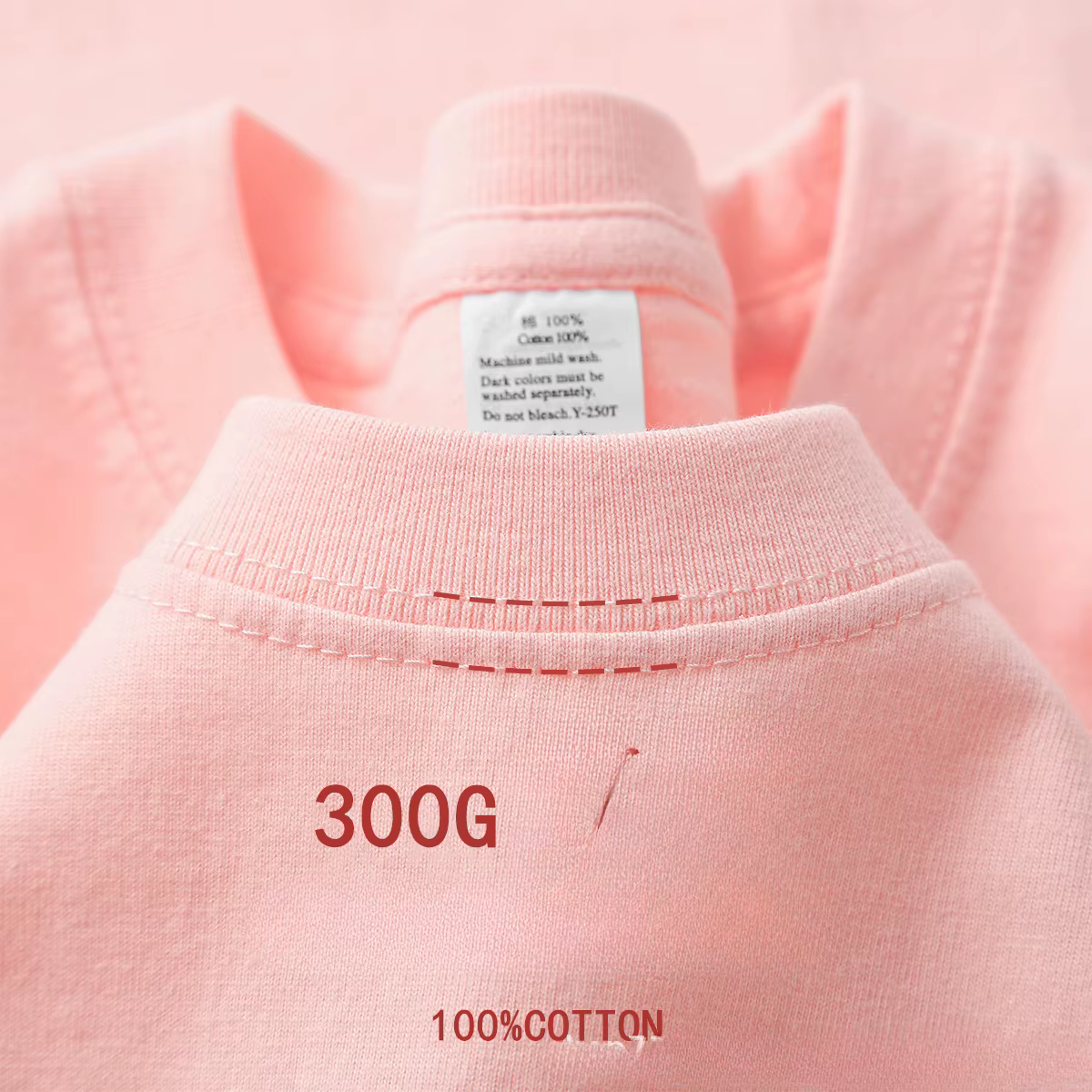 T-shirt à manches courtes en coton épais