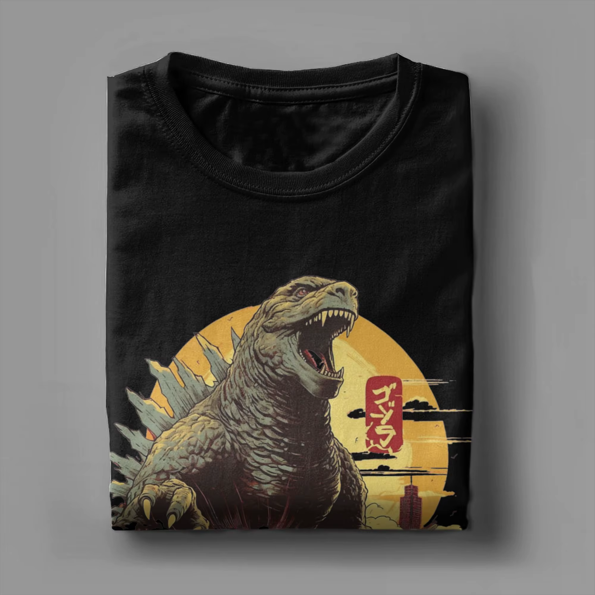 Godzilla T-shirts pour hommes et femmes en pur coton