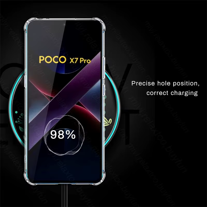 Coque souple en TPU 3 en 1 pour Poco X7 Pro 5G