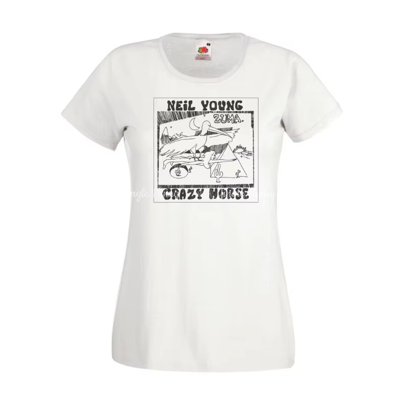 Neil Young Crazy Horse Zuma T-shirt pur coton respirant et confortable