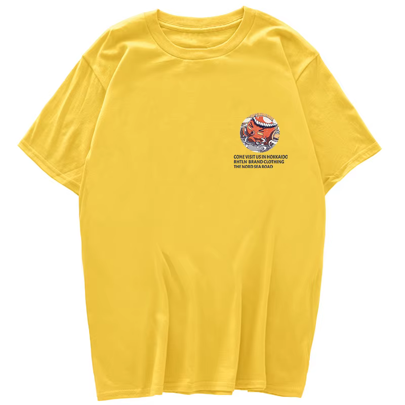 T-shirt à manches courtes imprimé affiche Octopus pour hommes