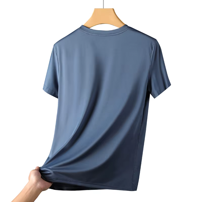 CHRLCK hommes course séchage rapide T-shirts respirant randonnée pêche