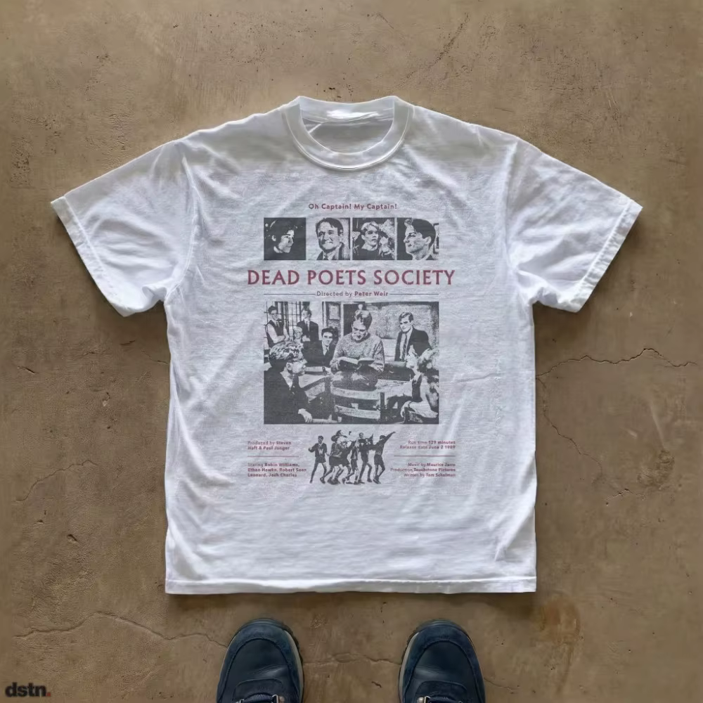Dead Poets Society Tee Movie Poster Graphic T-Shirt Vêtements