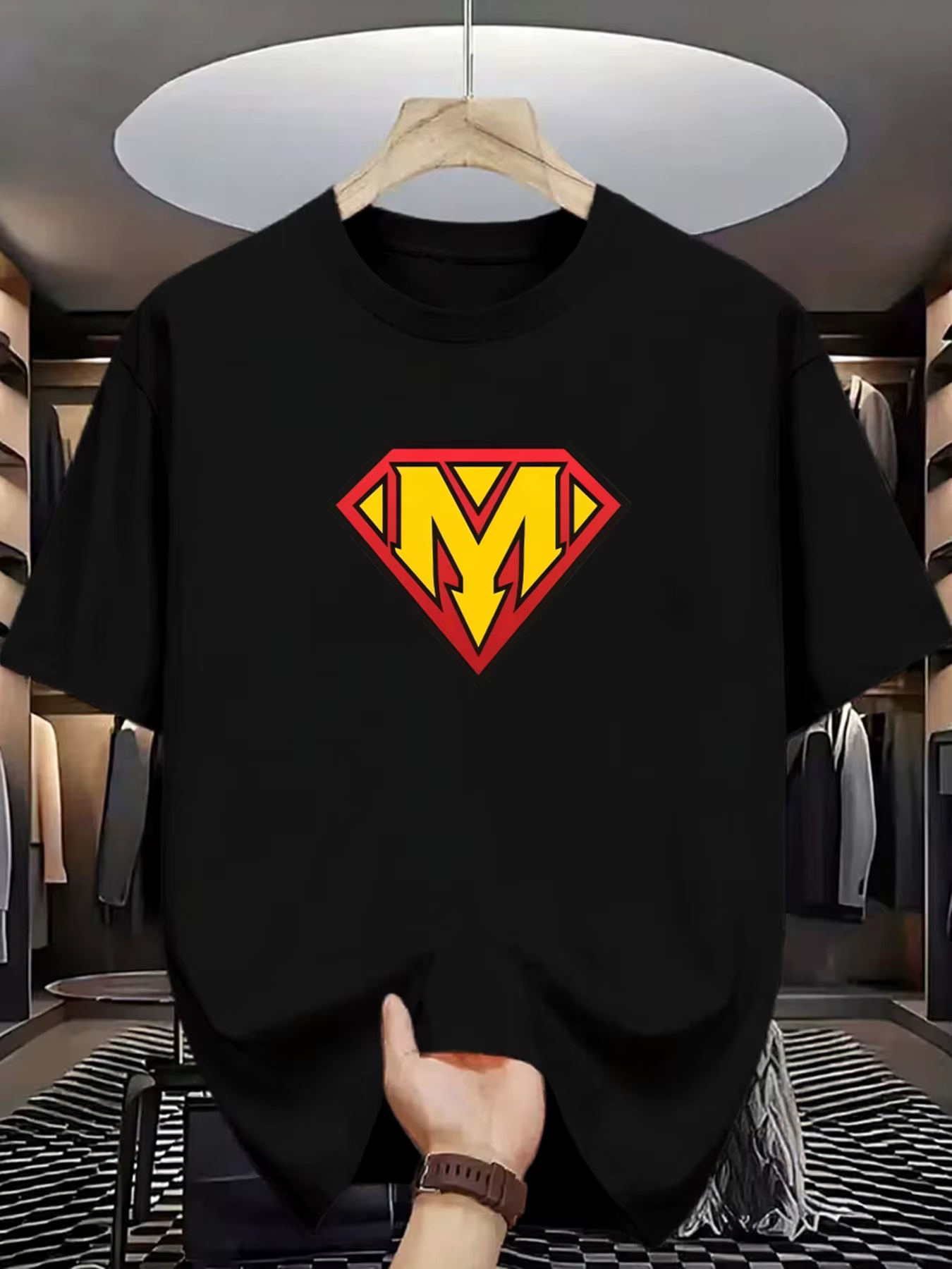 T-shirt imprimé pour homme - Style sportif décontracté