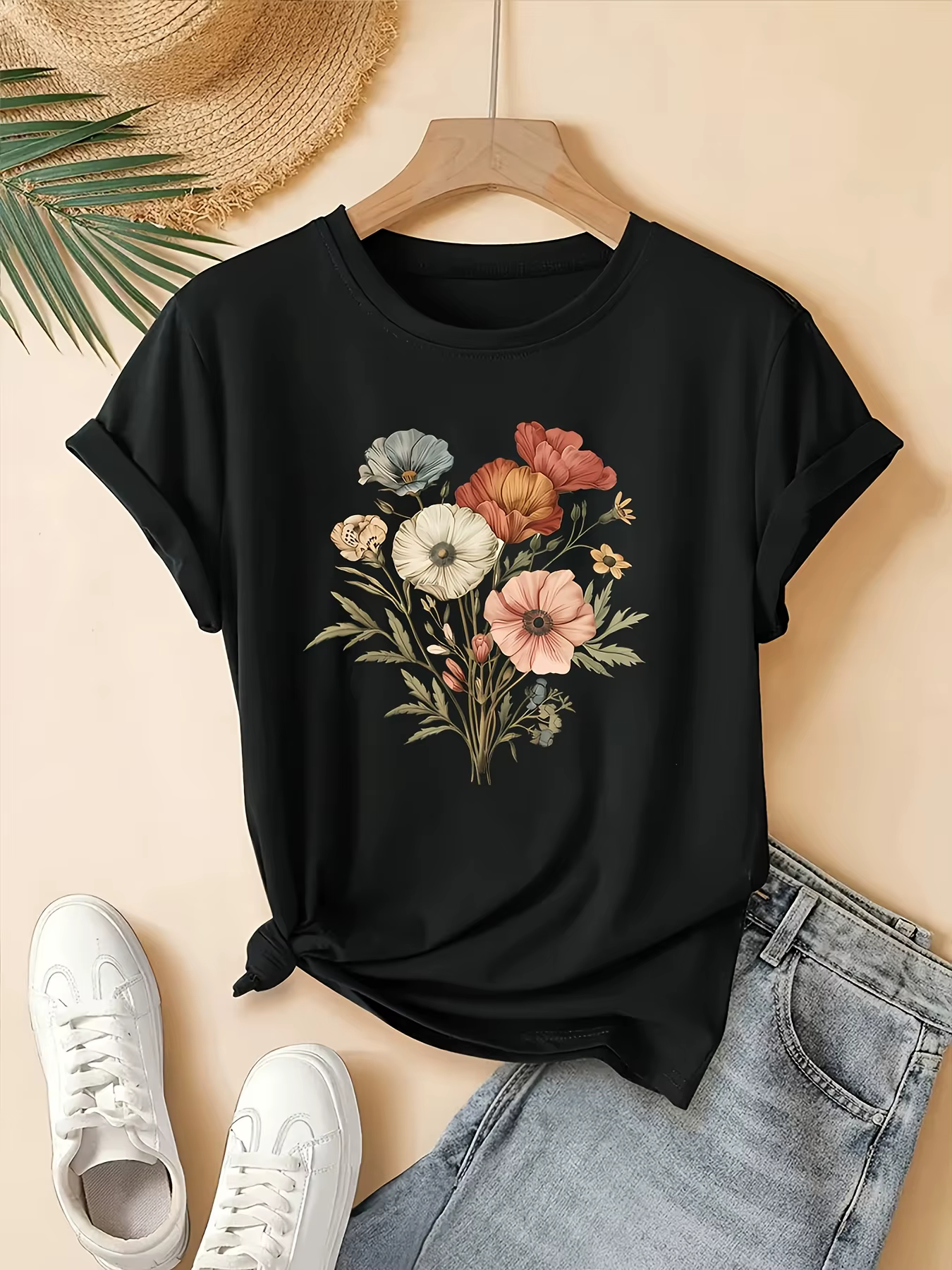 T-Shirt décontracté à manches courtes pour femmes