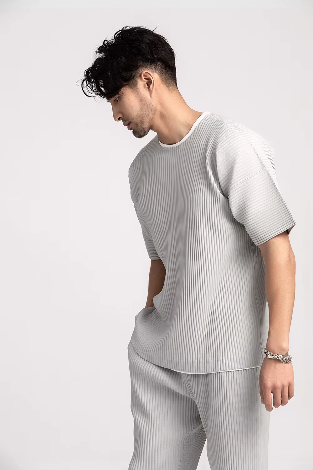 T-shirt à manches courtes et col rond pour homme