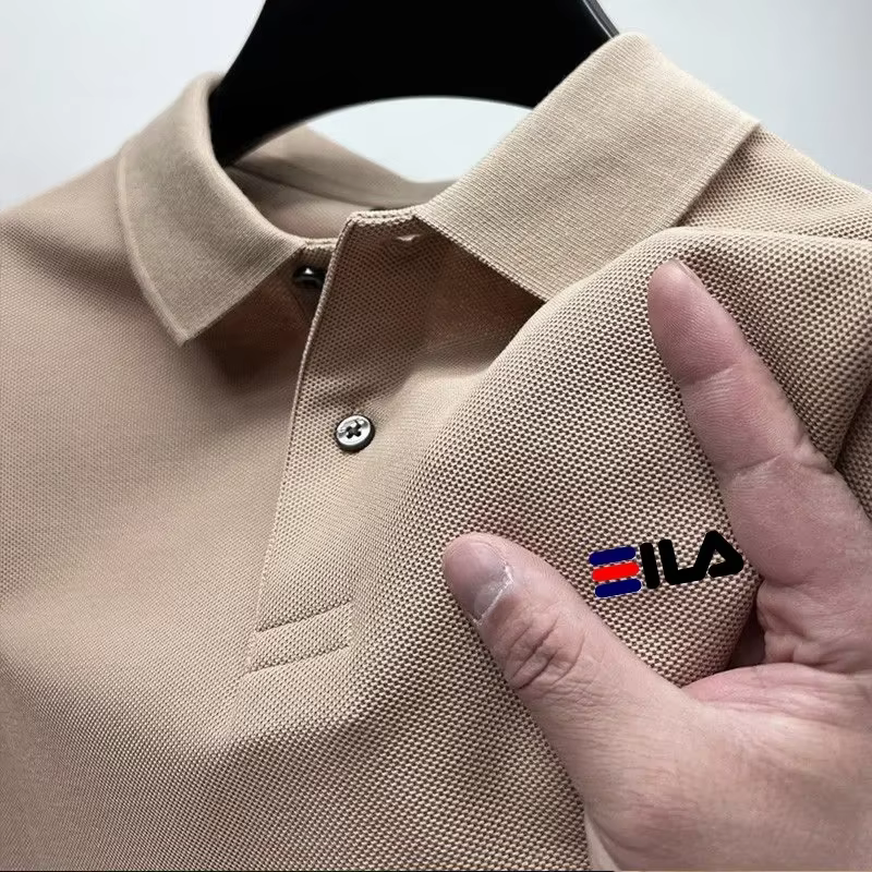 2025 été nouveau hommes revers brodé Polo et Anti boulochage