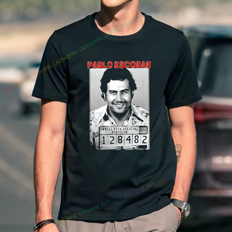 T-shirt unisexe à manches courtes et col rond Escobar Call for Men