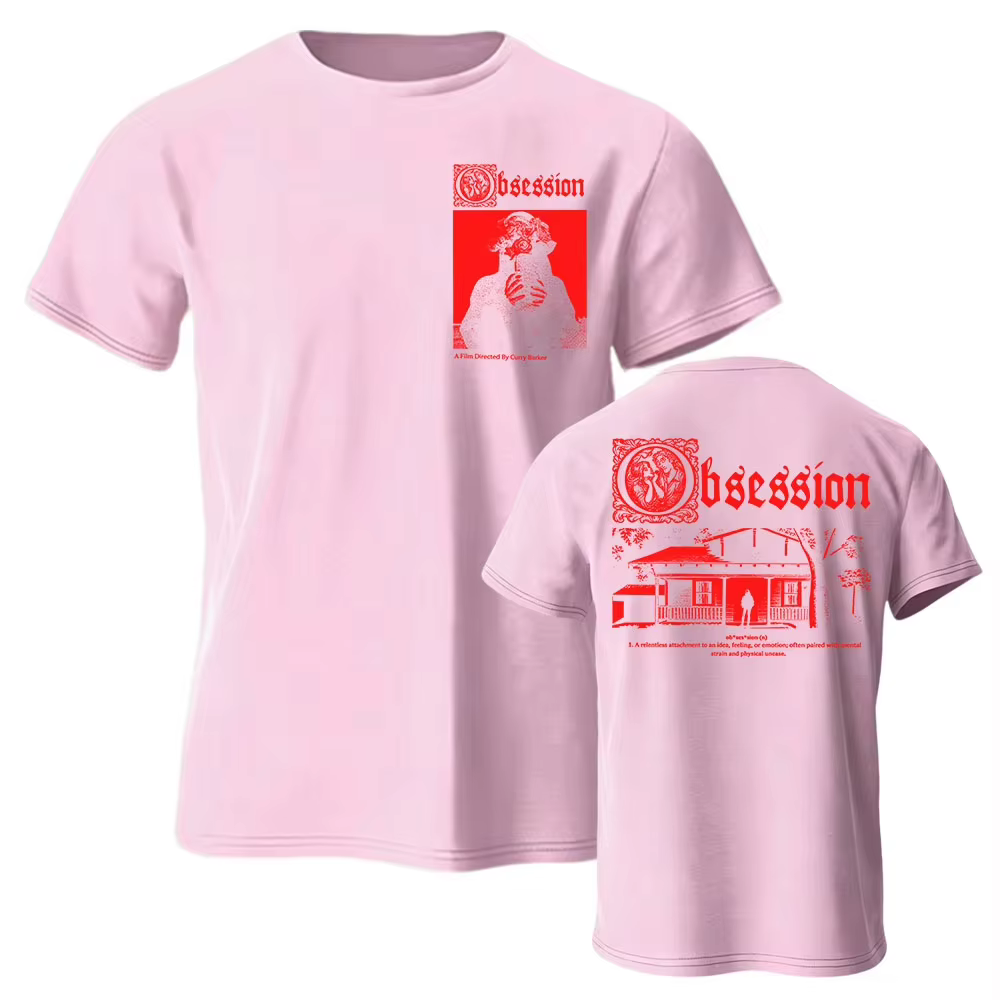T-shirt « Movie Obsession I Love You » en coton décontracté pour homme/femme